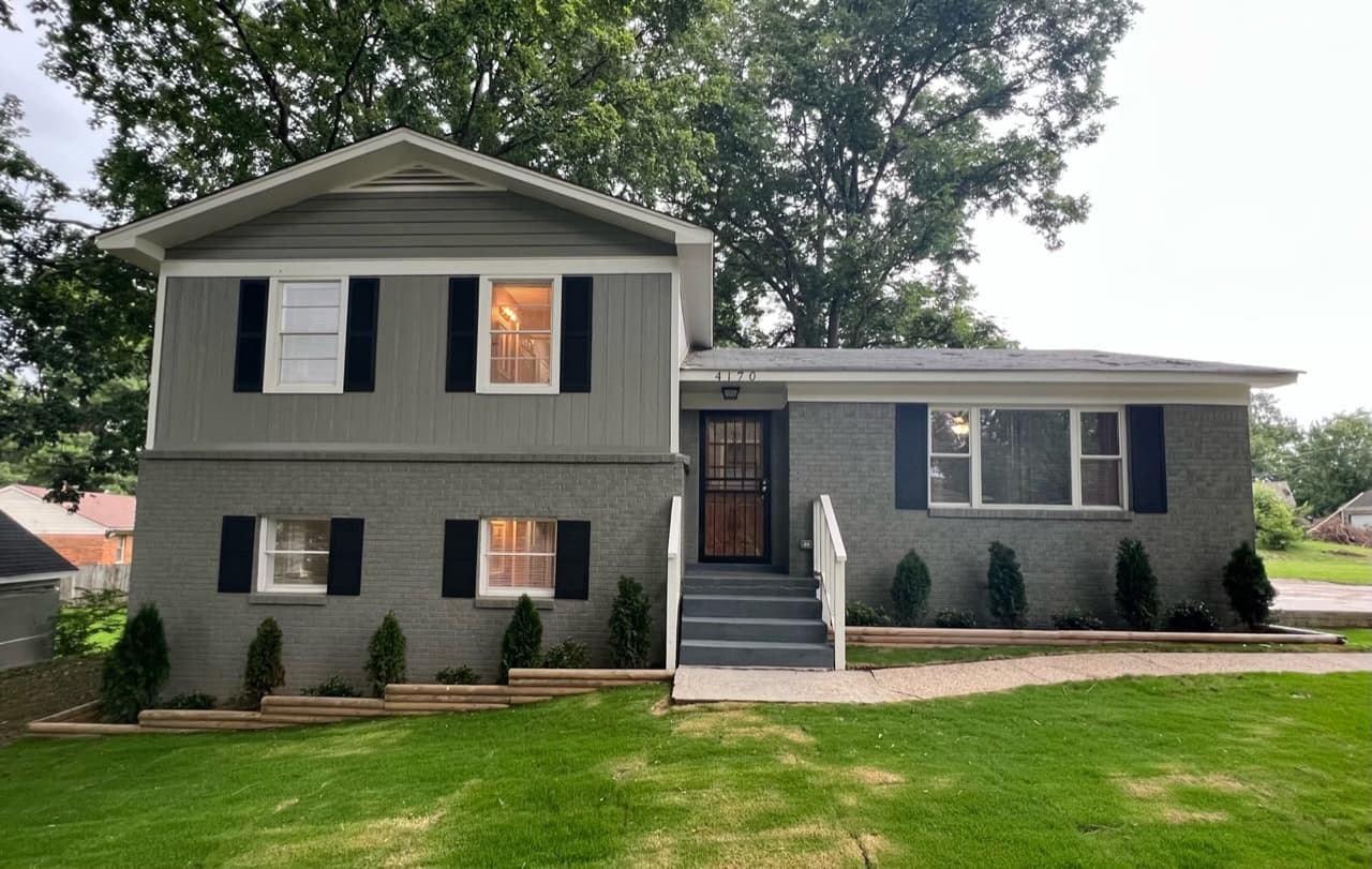 A fully renovated single-family rental exterior
